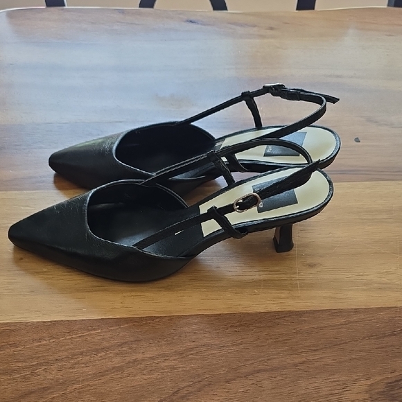 Dolce Vita Black Slingback Heels - Picture 2 of 8